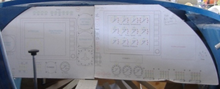 Lynd modell insidan av cockpit, closeup