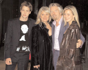 Richard Branson and family